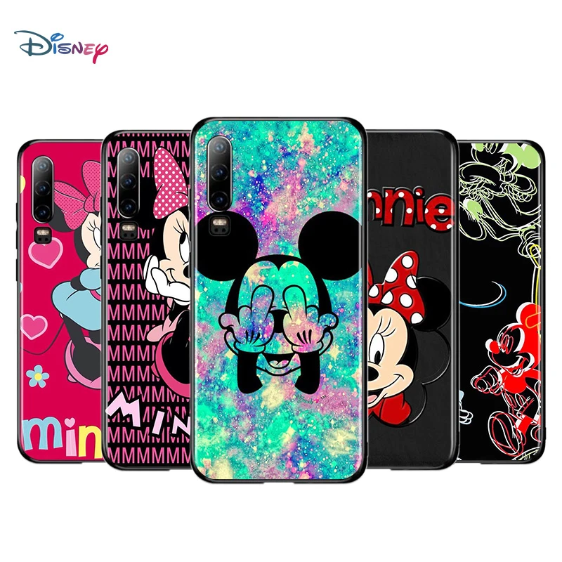 Disney Cartoon Animation Lovely Mickey Mouse For Huawei P50 P40 P30 P P10 P9 P8 Lite E Mini Pro Plus 5g Soft Black Phone Case Phone Case Covers Aliexpress