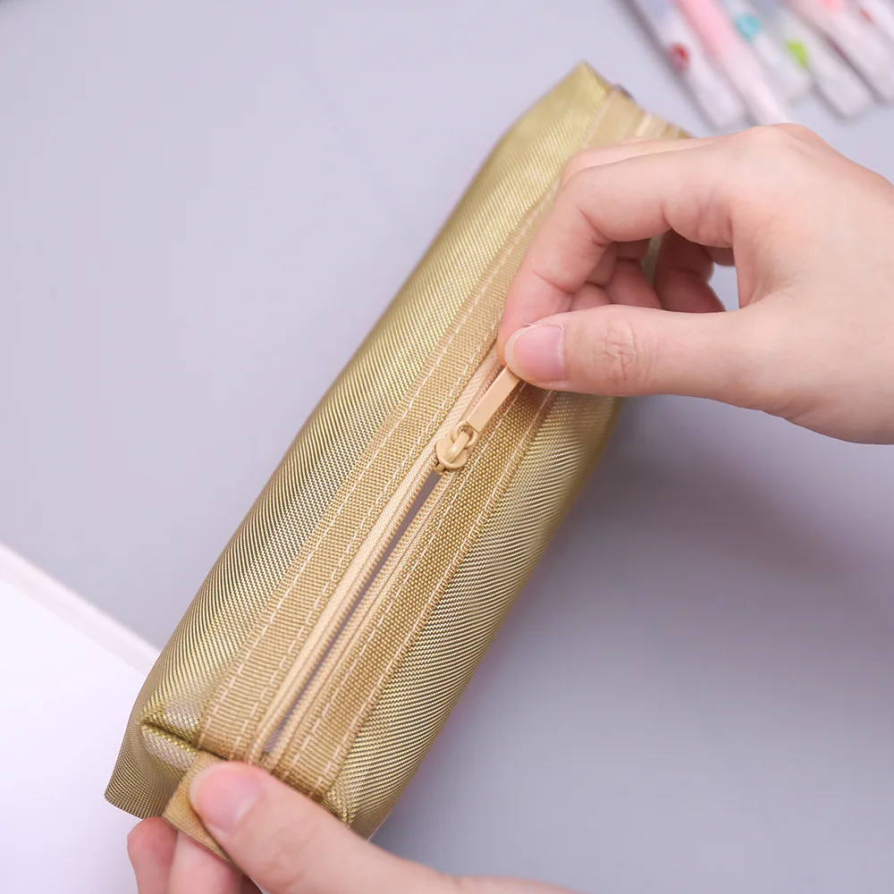 Чехол для карандашей сетчатый чехол школы Stylo Estuches Back To School прозрачные чехлы