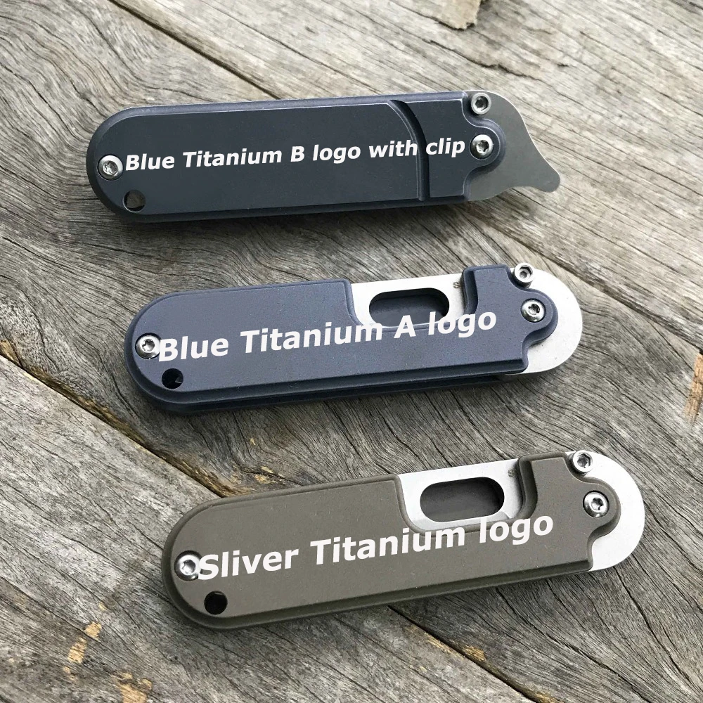 Blue Titanium A LDT мини-нож в стиле милитари S35VN лезвие титановая ручка складные походные уличные ножи карманный охотничий спасательный инструмент EDC инструмент - Цвет: Blue Titanium A