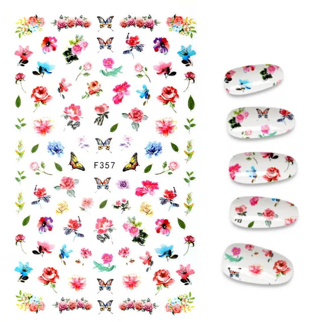 The New 3D Nail Sticker Cool English Letter stickers for nail Foil Love Heart Design Fashion Manicure Stickers A140122