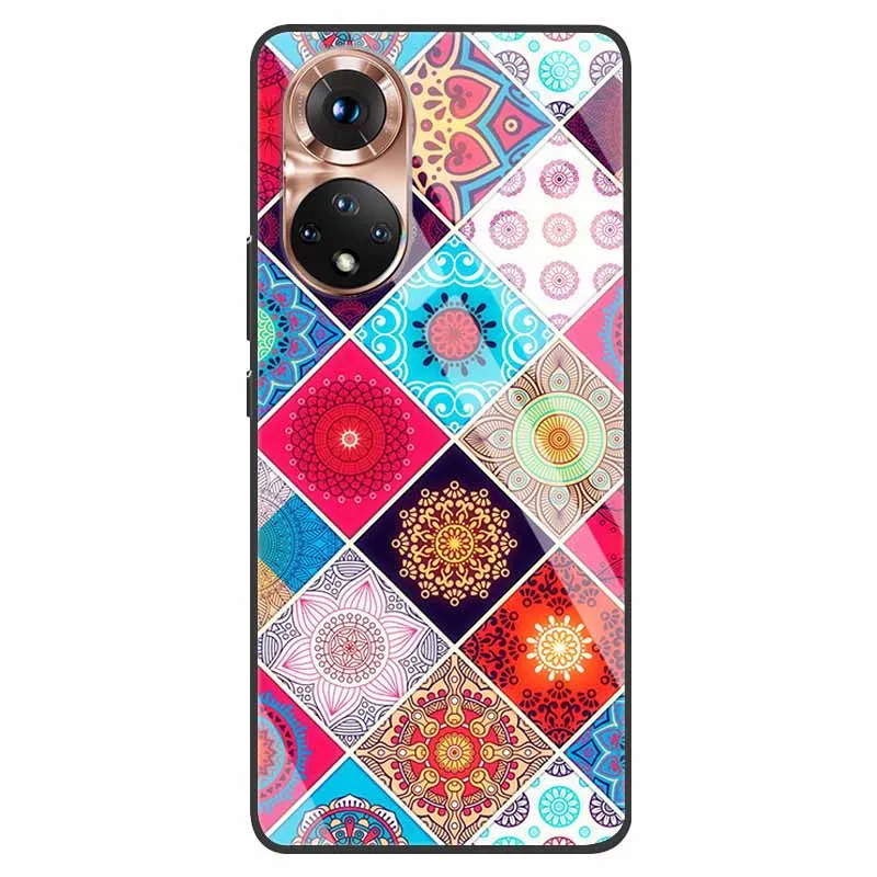 Luxury Tempered Glass Phone Case with Fashion Bumper