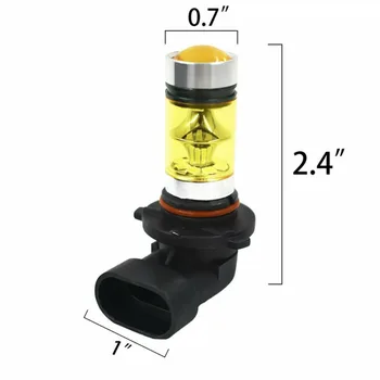 

Shockproof LED Light Lamp Bulbs Replacement Car Auto 1 Pair 9006/HB4 100W
