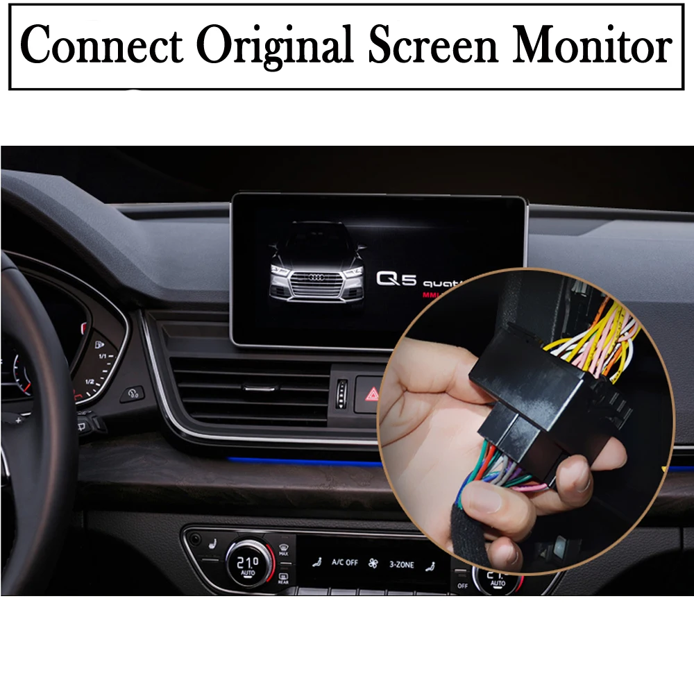 Caméra de recul pour Audi A3 8v MMI 3G/3G 2011 ~ 2018 adaptateur d'interface de secours Parking avant arrière caméra affichage améliorer décodeur