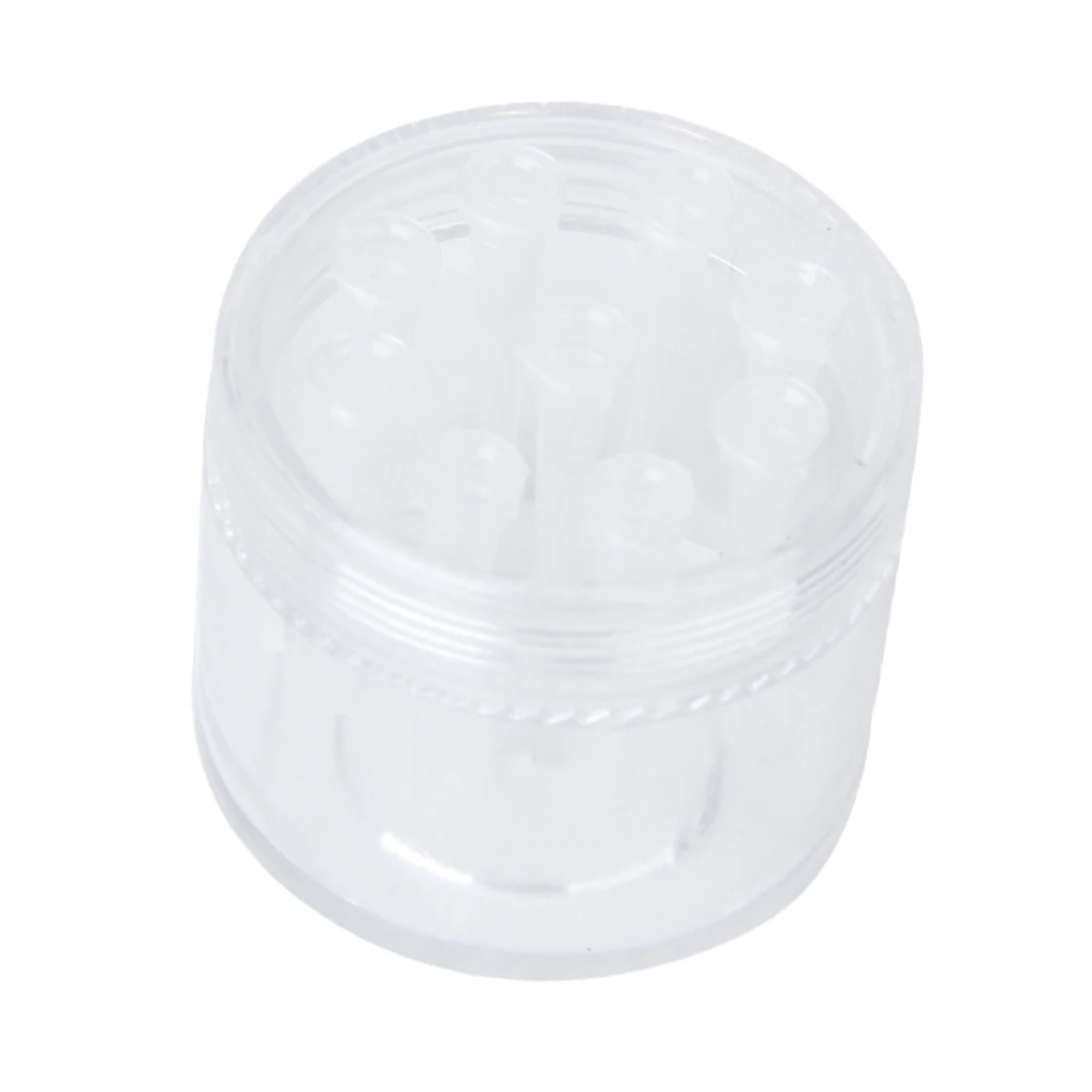 Round Shrimp Feeding Dish with 8 Holes Aquarium Tank Planaria Trap Catcher