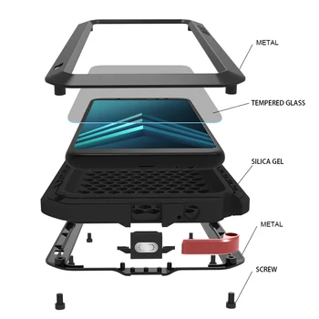 

Anti-Fall Case For Samsung Galaxy A6 Plus 2018 Metal Shockproof Phone Cover Samsung Galaxy A6 2018 Rugged Armor Full Body Case