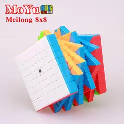 MOYU Meilong 8x8x8 Магический скоростной Куб 8 слоев stickerless cubo Magico Cubing классная головоломка кубики профессиональные игрушки для детей