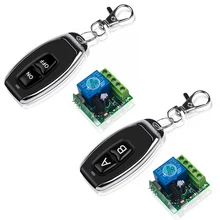 Quente dc12v 10a relé 1 ch sem fio rf interruptor de controle remoto transmissor com módulo receptor 433mhz led controle remoto