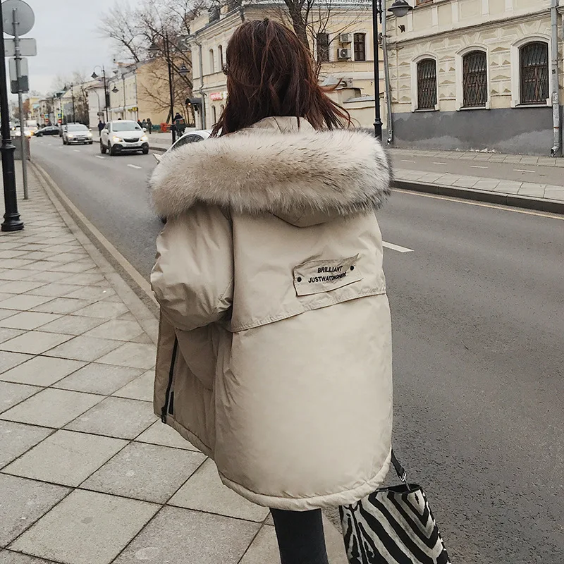 

Dongdaemun Short Cotton Coat Oversize2019 Winter New Style Korean-style Loose-Fit CHIC Workwear Coat Women Jacket