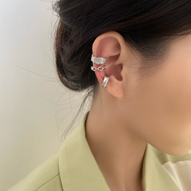 Simple Cross Clip Earrings For Women Girls Cute Pearl Cubic Zirconia Ear Cuff Clip Without Piercing Jewerly