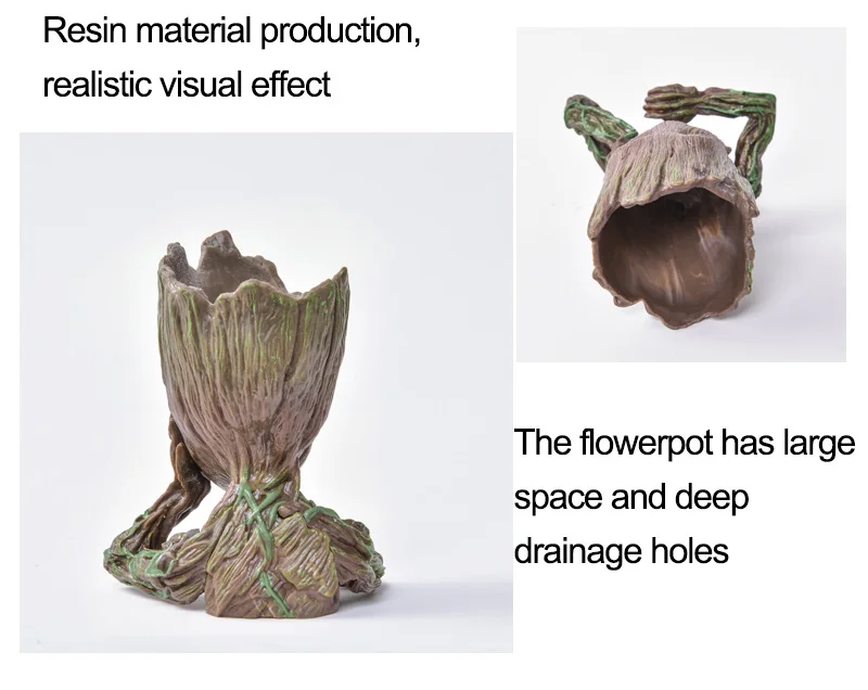 Ребенок Грут цветочный горшок плантатор фигурки дерево человек модель игрушки для детей держатель сад цветочные горшки