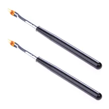 Маникюрная кисть для маникюра, цветной градиентный стержень, черная двухслойная ручка, градиентная ручка, многофункциональная кисть