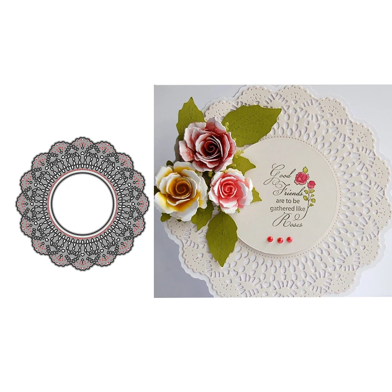 2019 Новое поступление Doily Circle 3D подарок Прошитые DIY штампы для скрапбукинга