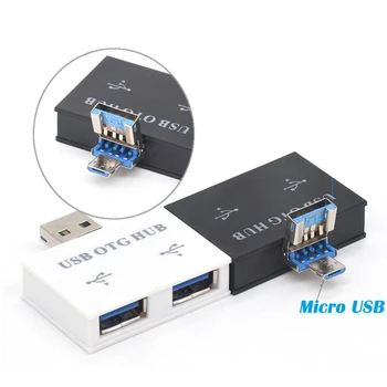 

Mini USB Hub USB 2.0 2 Port HUB USB Charger 2in1 OTG HUB Laptop Micro USB Adapter Charging Port For Android Smart Phone Computer