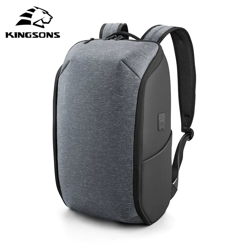 

Kingsons Wear-Resistant Backpack Men's Middle And Large Schoolbag Computer Bag Foldable Backpack
