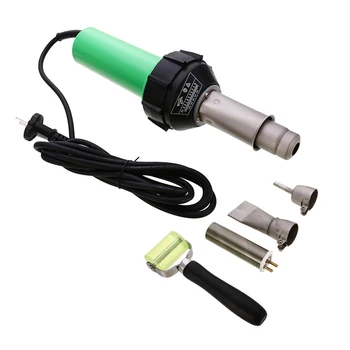 Cheap Professional 1600W 230V Electronic Heat Hot Air Torch Plastic Heat Guns + Nozzle + Pressure Roller