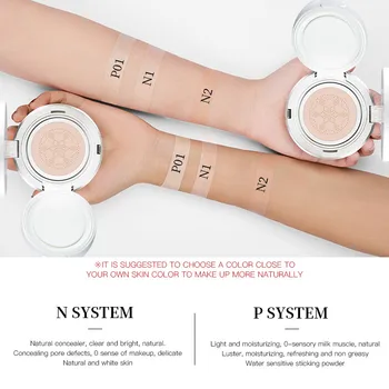 

MYG Air cushion BB cream Concealer light bulb Milk skin isolation Ivory white natural Liquid foundation with mirror