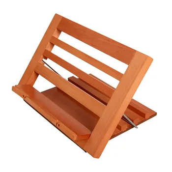 

Cookbook Holder Adjustable Angle Solid Wood Kitchen Library Kids Adults Stable Home Office Foldable Reading Portable Book Stand