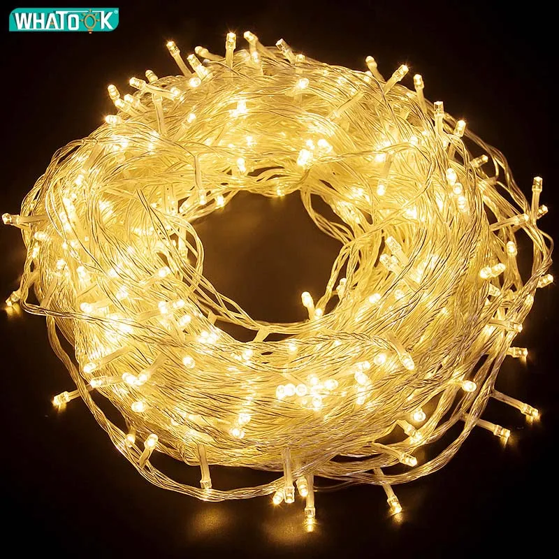 

10m 30m 50m LED Garland String Lights Christmas Tree Fairy Light Wedding Decoration Waterproof Garden Indoor Outdoor Lamp 220v