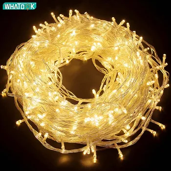 

LED Garland String Lights 10m 20m 30m 50m Christmas Tree Wedding Decoration Waterproof Fairy Light Indoor Outdoor 110V US Lamp