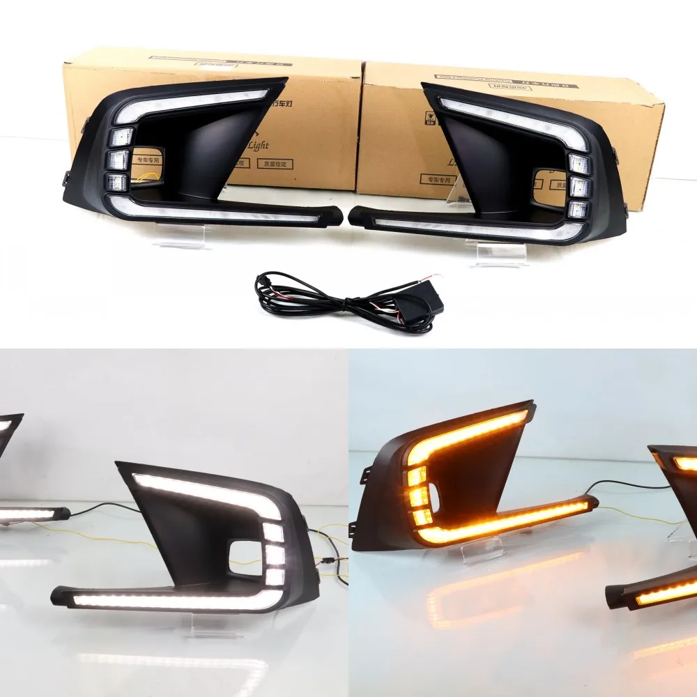 

July King LED Daytime Running Lights Case for Honda Civic 11th 2021+, 6000K Scanning Front DRL+ Streamer Yellow Turn Signals