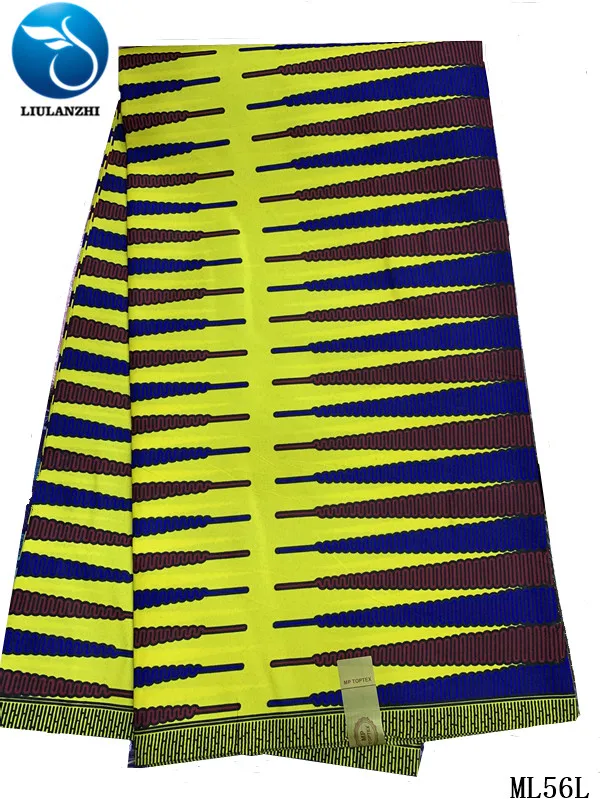 LIULANZHI(6 ярдов/партия) Африканская восковая ткань s для платья Топ настоящая вощеная ткань Анкара воск полиэстер ткань ML56L01-ML56L10