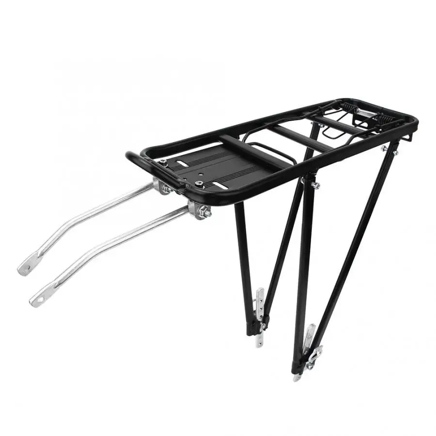 Aluminum Alloy Adjustable Bike Rear Rack Bicycle Carrier for Disc V Brake Mount Bicycle Carrier Bike Rack