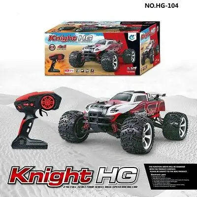 HG 1/10 Scale RC 4WD 2.4G Knight Racing Model High-Speed Car RTR Radio Motor Battery TH04716-SMT2