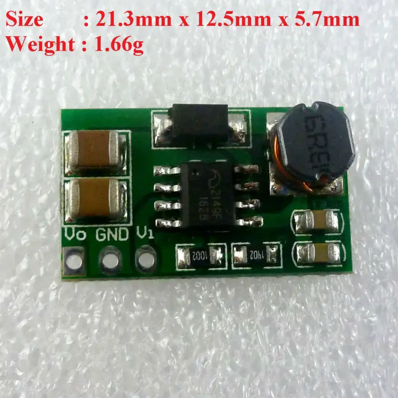 

DD0606SB_3V3 0.9-3.3 to 3.3V DC-DC Step up Boost Converter Module for dc motor FPGA CPLD PLD