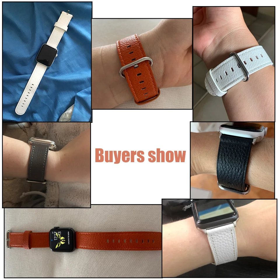 Samrt Watch Band for Apple Watch Band Series 6 SE 5 4 3 2 1 Leather Strap 44mm 38mm 42mm 40mm Samrt Watch Band for Apple Watch Band Series 6 SE 5 4 3 2 1 Leather Strap 44mm 38mm 42mm 40mm
