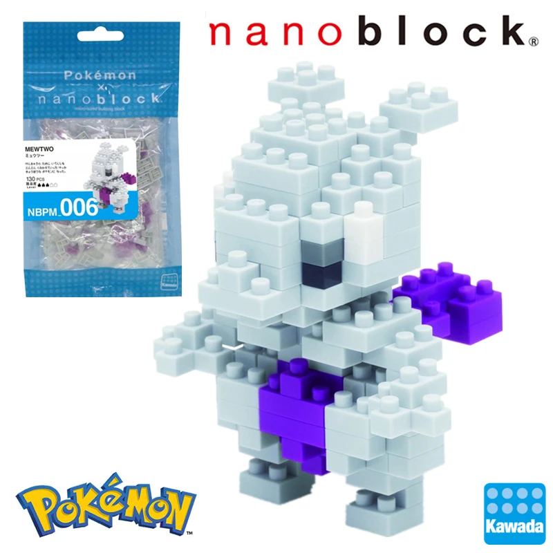 Kawada Nanoblock Покемон Пикачу аниме мультфильм 3D модель алмаз мини микро блок строительные блоки кирпичи сборки игрушки игры - Цвет: nbpm-006