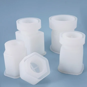 

New Crystal Epoxy Resin Mold Storage Box Casting Silicone Mould DIY Crafts Container Jewelry Decorations Making Tools