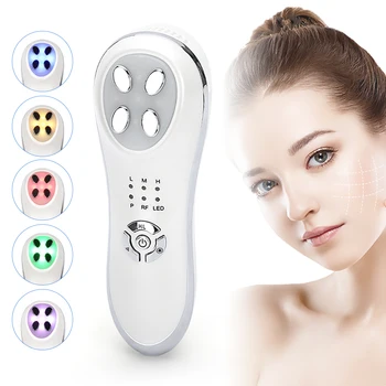 

5 in 1 EMS Mesotherapy Electroporation RF Radio Frequency Facial LED Light Photon Skin Care Device Face Lifting Tighten Eye Care
