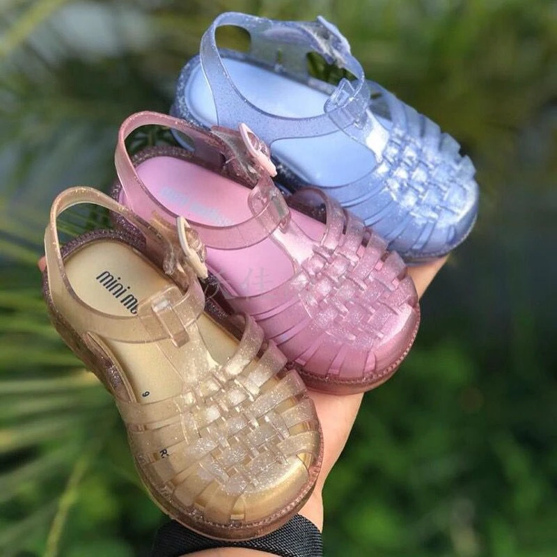 Mini sandalias romanas para niña, zapatos gelatina a la moda, color ropa de playa, HMI043, 2022|Sandalias| - AliExpress