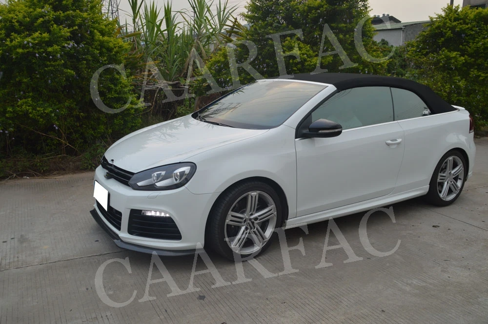 Передний спойлер для губ MK6 R20 из углеродного волокна для Volkswagen VW Golf 6 VII R20 2010-2013 E style FRP бампер протектор