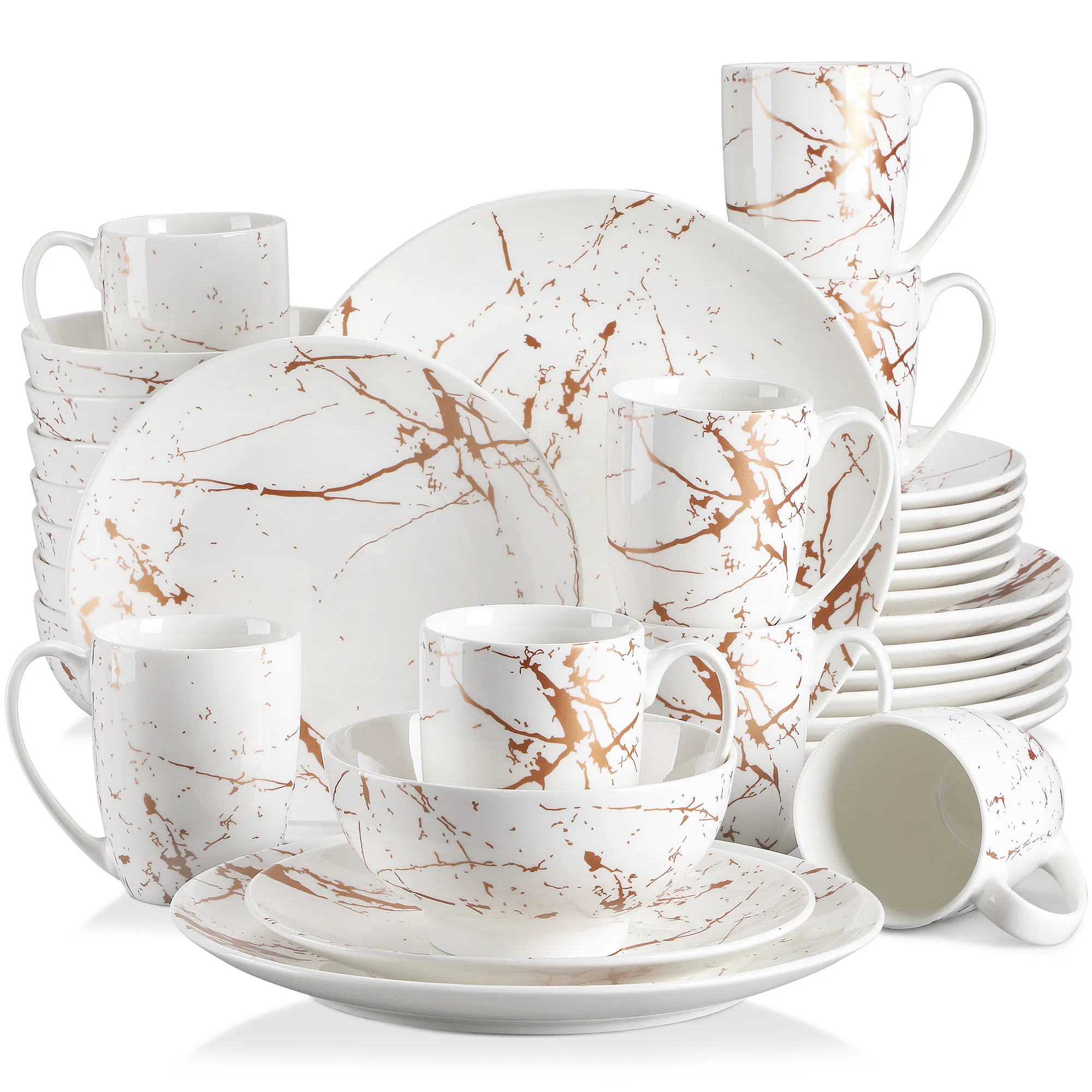 Gold White Dinner Set White Tableware Gold Tableware Dinner Set Tableware Set White