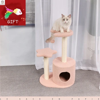 

Pet Cat Tree House Cat Climbing Frame Climbing Frame With Hammock Cat Table Pet Cat Toy Kitty Play House For Kitten