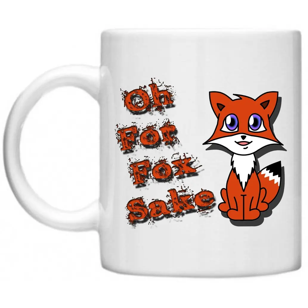 Комическая смешная шутка кружка Oh for Fox Sake