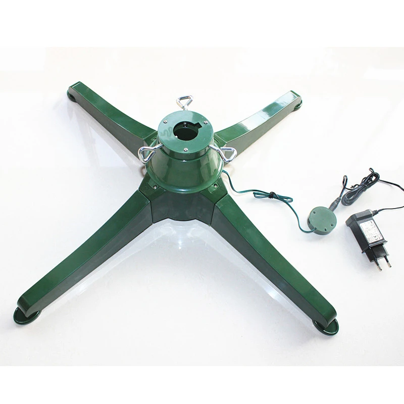 Electric Christmas Tree Stand Rack 360 Degree Rotating Base Support Electric Christmas Tree Stand