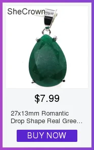 27x13 мм Романтический в виде капли воды форма 18x13 мм настоящий зеленый изумруд подарок для девочек серебряный кулон
