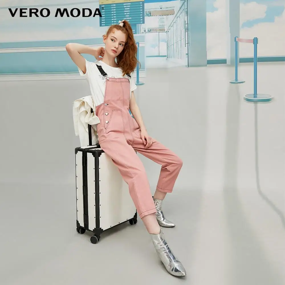 Vero Moda женский прямой джинсовый комбинезон Ins style Casul из чистого денима | 319364504