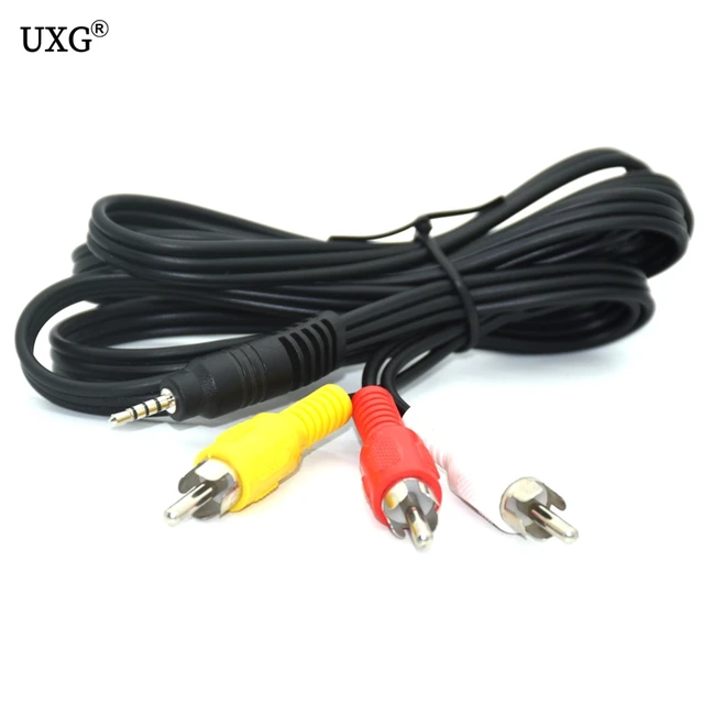 10m 3.5mm Stereo Jack to Twin 2 x RCA Phono Red White Cable Audio Aux Sound  Lead