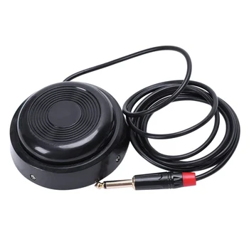 

Tattoo Machine Foot Pedal Black Switch Round Tattoo Foot Pedal 360 Stainless Steel Degree Switch Clip Cord