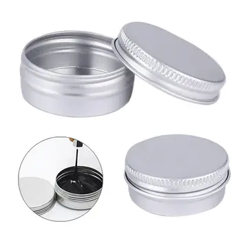 

10Pcs 15/25/30/60/80ml Metal Round Face Cream Lip Balm Storage Box Container