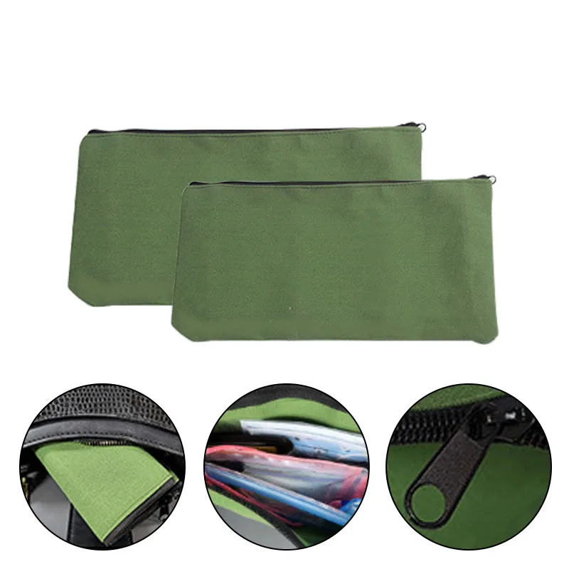 Durable Thick Canvas Pouch Tool Bags Storage Organizer Instrument Case Portable For Electrical Tool Tote Bag Multifunction Case plumbers tool bag