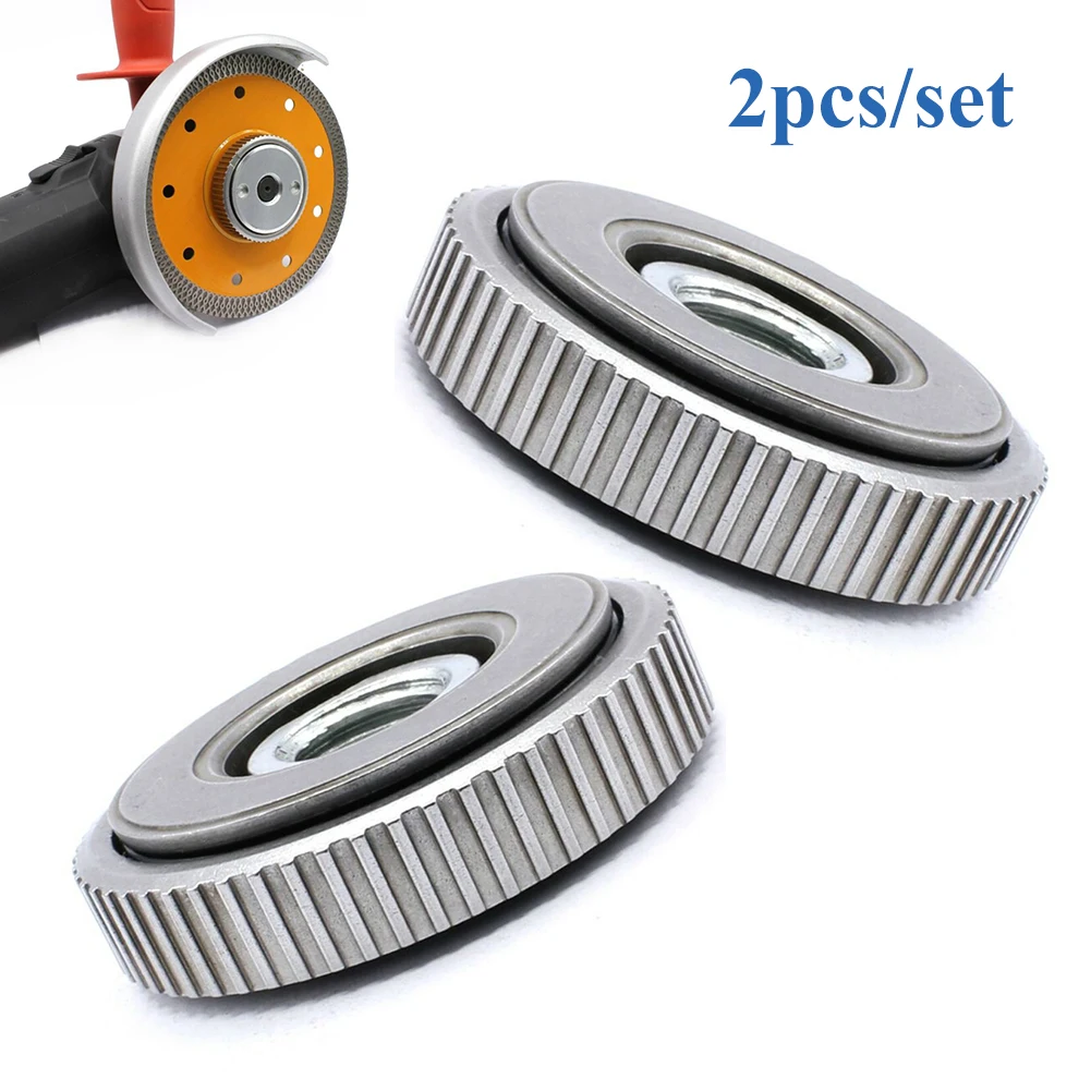 1Pc/2Pcs M14 Thread 115mm/125mm Angle Grinder Inner Outer Flange Nut Set Tools Power Replacement For Bosch Metabo Makita | Инструменты