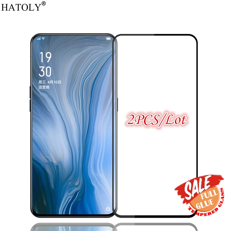 

2PCS Full Glue Glass Oppo Reno 10x zoom Screen Protector For Oppo Reno 10x zoom Tempered Glass Phone Film For Oppo Reno 10x zoom