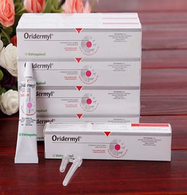 Vetoquinol Oridermyl капли для собак и кошачьих ушей 10 г инфекция ушного канала зуд вонючий