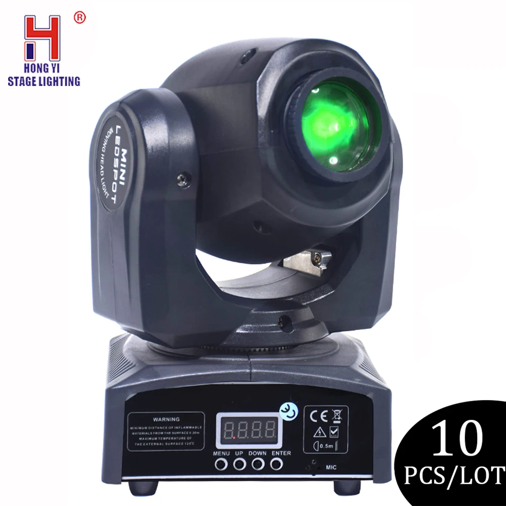 

Stage lighting effect moving head spot 10W led mini gobo lights dmx control party beam effect for nightclub dj event 10pcs/lot