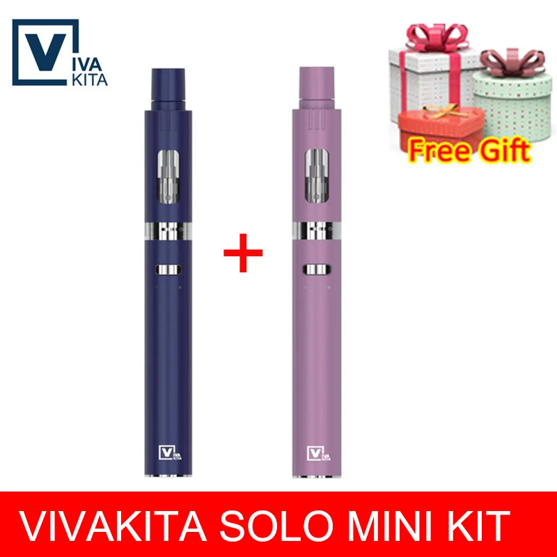 Электронная сигарета vape Solo Mini kit Vape ручка Встроенный 650 мАч мод 20 Вт все-в-одном модный бак 0.8ом герметичный верхний наполнитель 2,0 мл - Цвет: 2PCS ADD GIFT