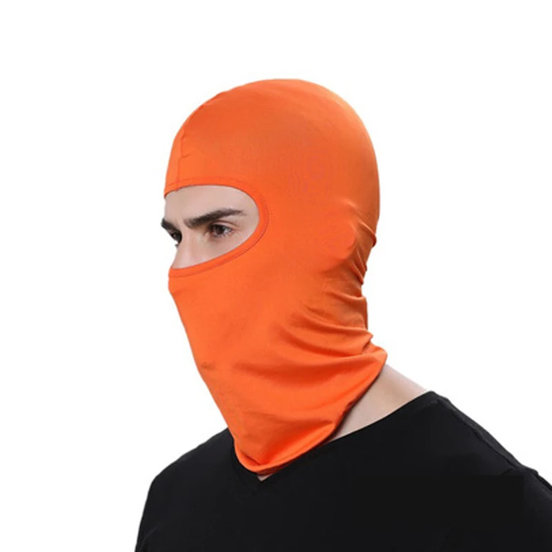 VOLTOP, Тактическая Военная маска для лица, дышащая Балаклава, спортивные головные уборы, быстросохнущие шапочки, ветрозащитная шапка, мотоциклетный шлем - Цвет: Оранжевый